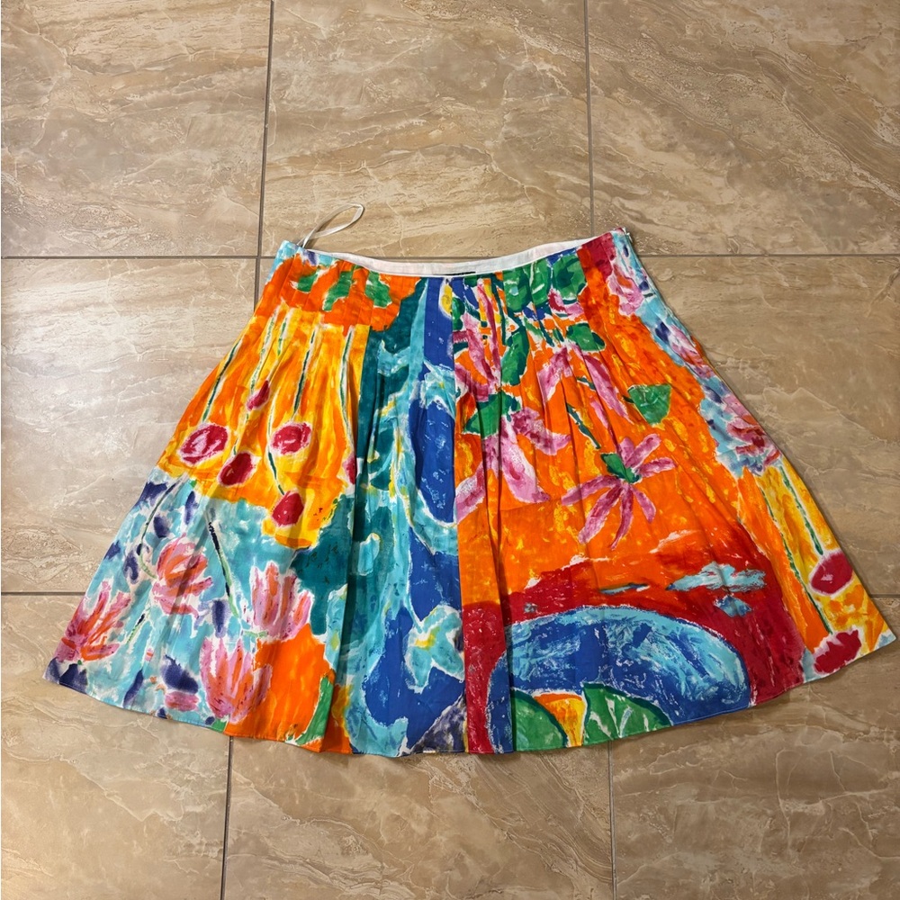 Ralph Lauren Multicolor Floral Skirt
